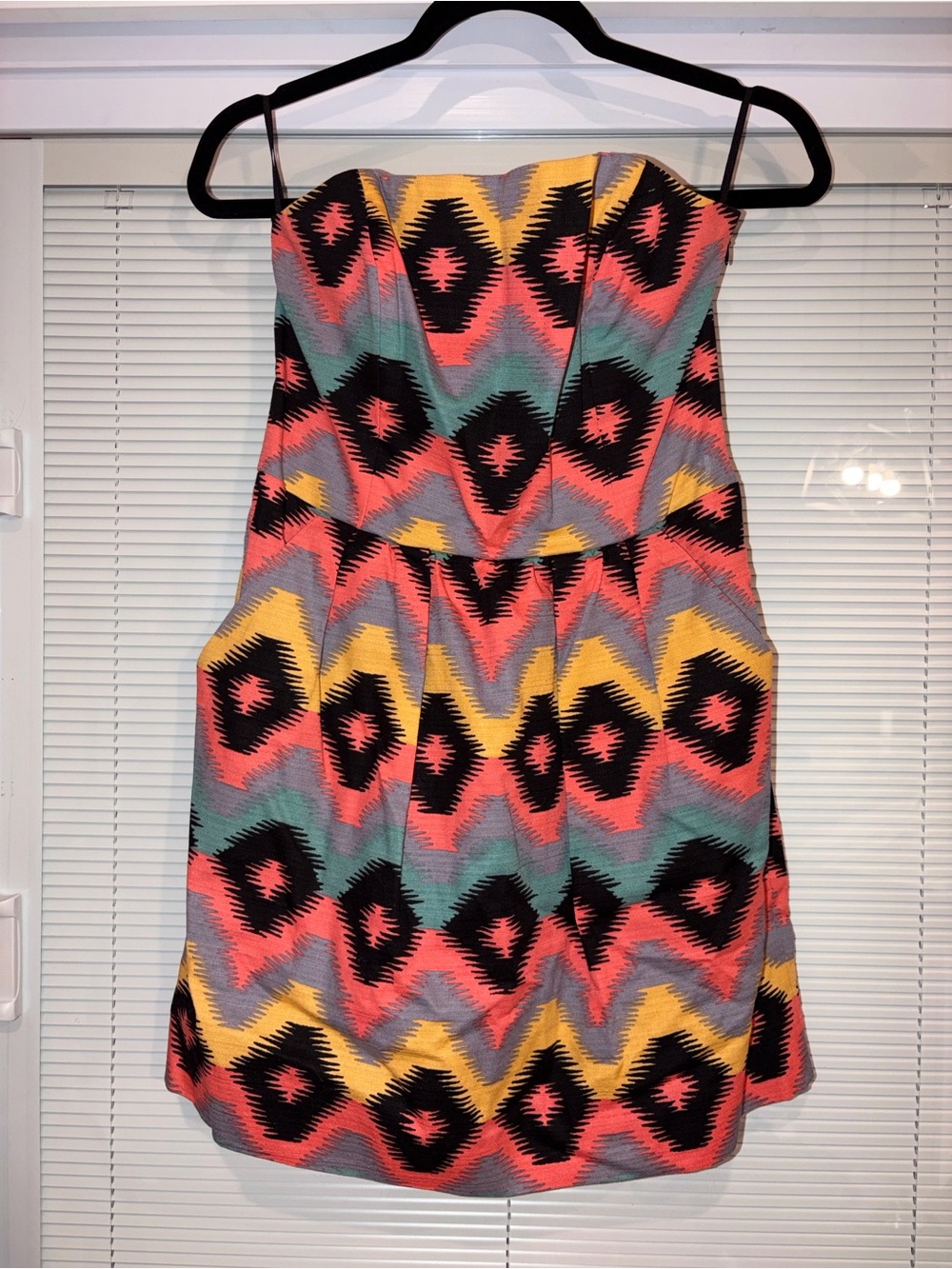 RACHEL Rachel Roy Multicolor Strapless Dress Size 10